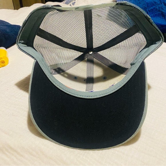 PATAGONIA mens mesh back hat cap fish blue - Picture 3 of 4